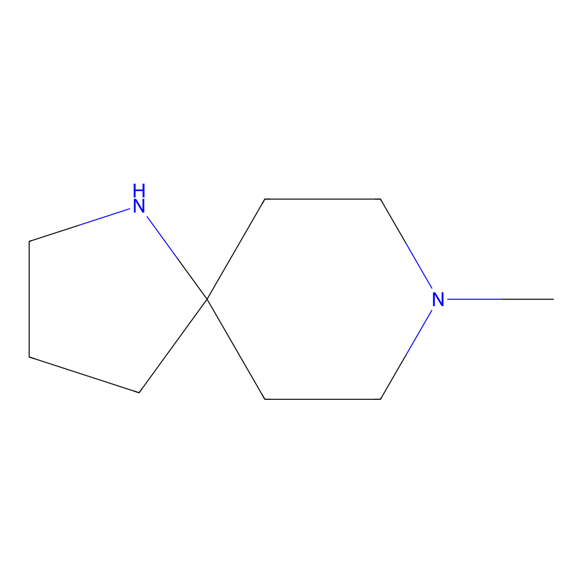 8-Methyl-1,8-diazaspiro(4.5)decane molecular structure, CAS 1153767-99-7
