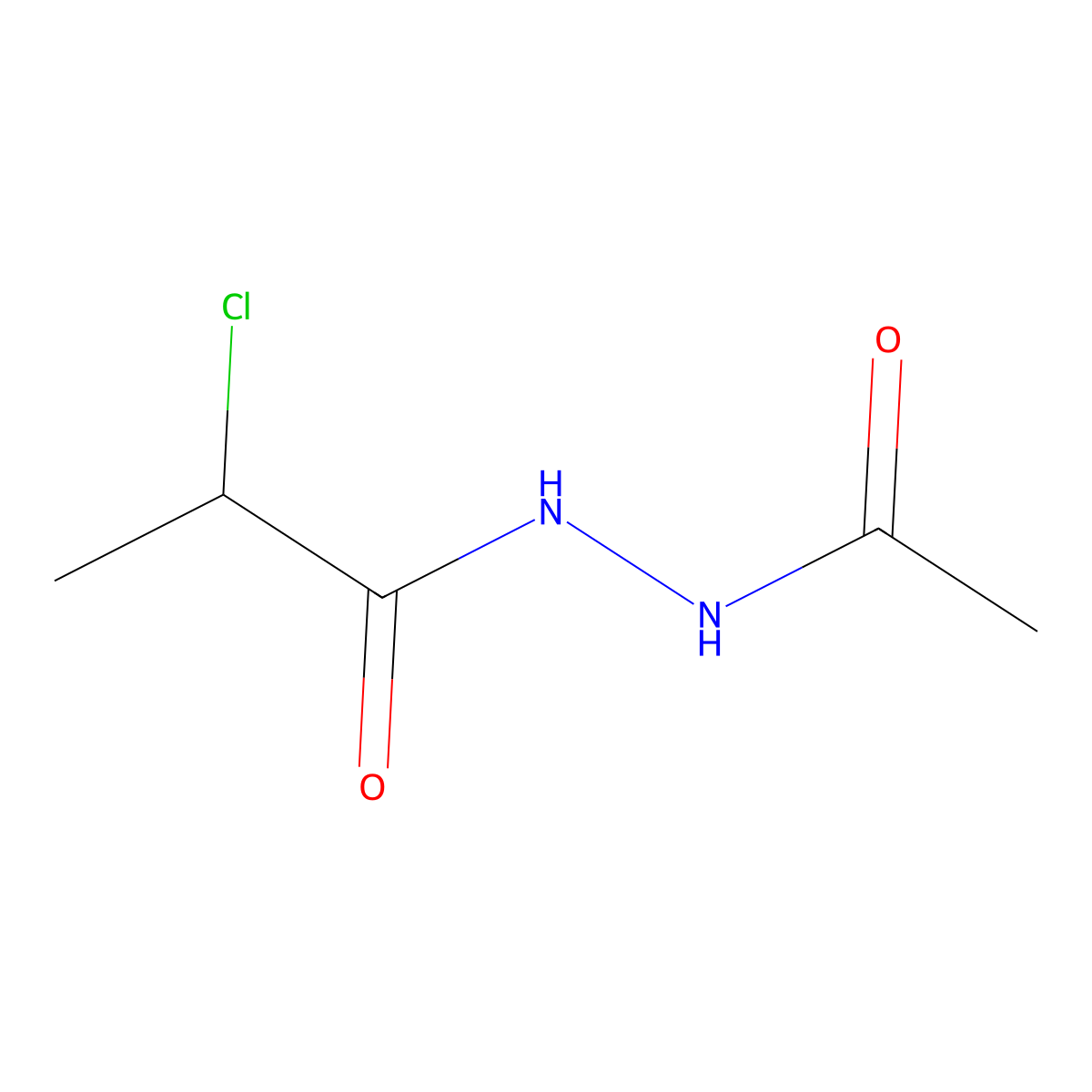 N'-acetyl-2-chloropropanehydrazide molecular structure, CAS 1153768-56-9
