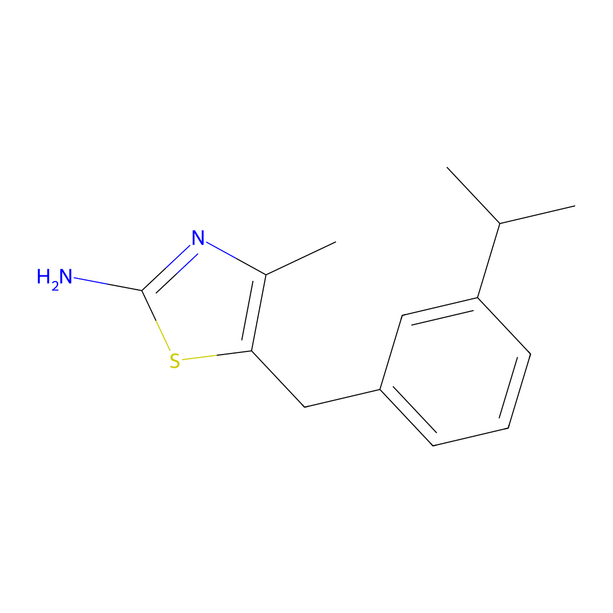 5-(3-Isopropylbenzyl)-4-methylthiazol-2-amine molecular structure, CAS 1153774-60-7