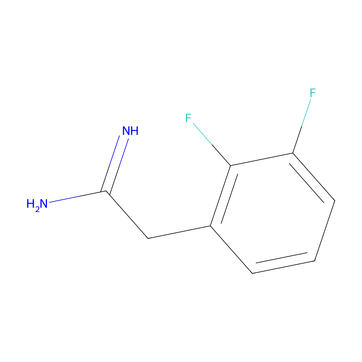 2-(2,3-Difluorophenyl)acetamidine molecular structure, CAS 1153779-70-4