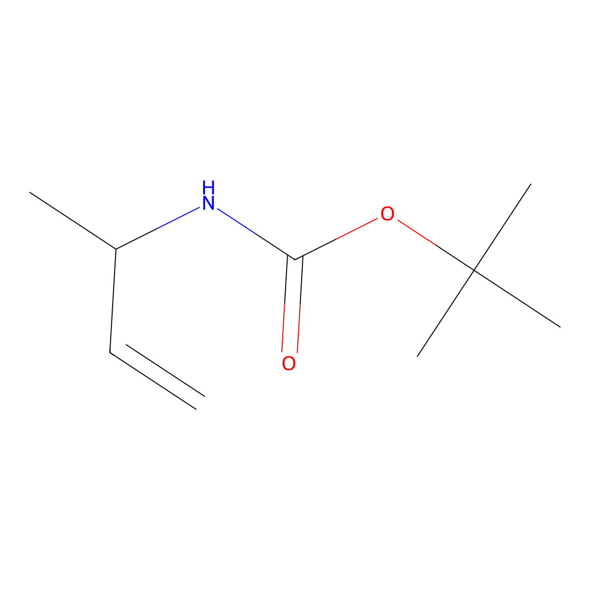Carbamic acid, [(1S)-1-methyl-2-propenyl]-, 1,1-dimethylethyl ester (9CI) molecular structure, CAS 115378-33-1