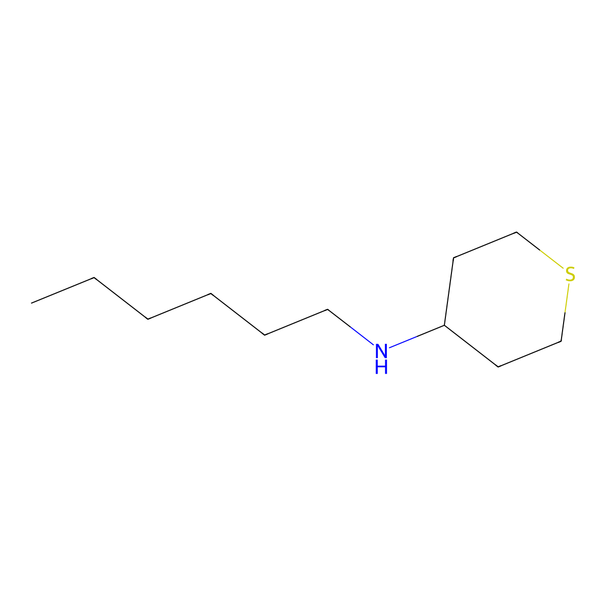 N-hexylthian-4-amine molecular structure, CAS 1153794-02-5