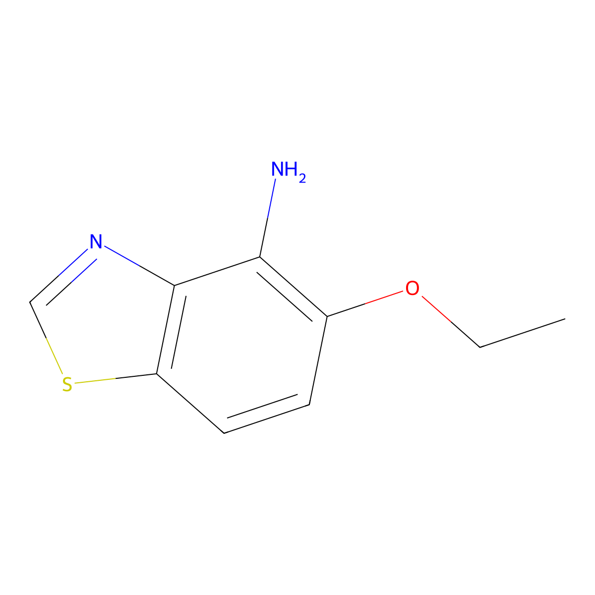 5-Ethoxy-1,3-benzothiazol-4-amine molecular structure, CAS 1153805-66-3