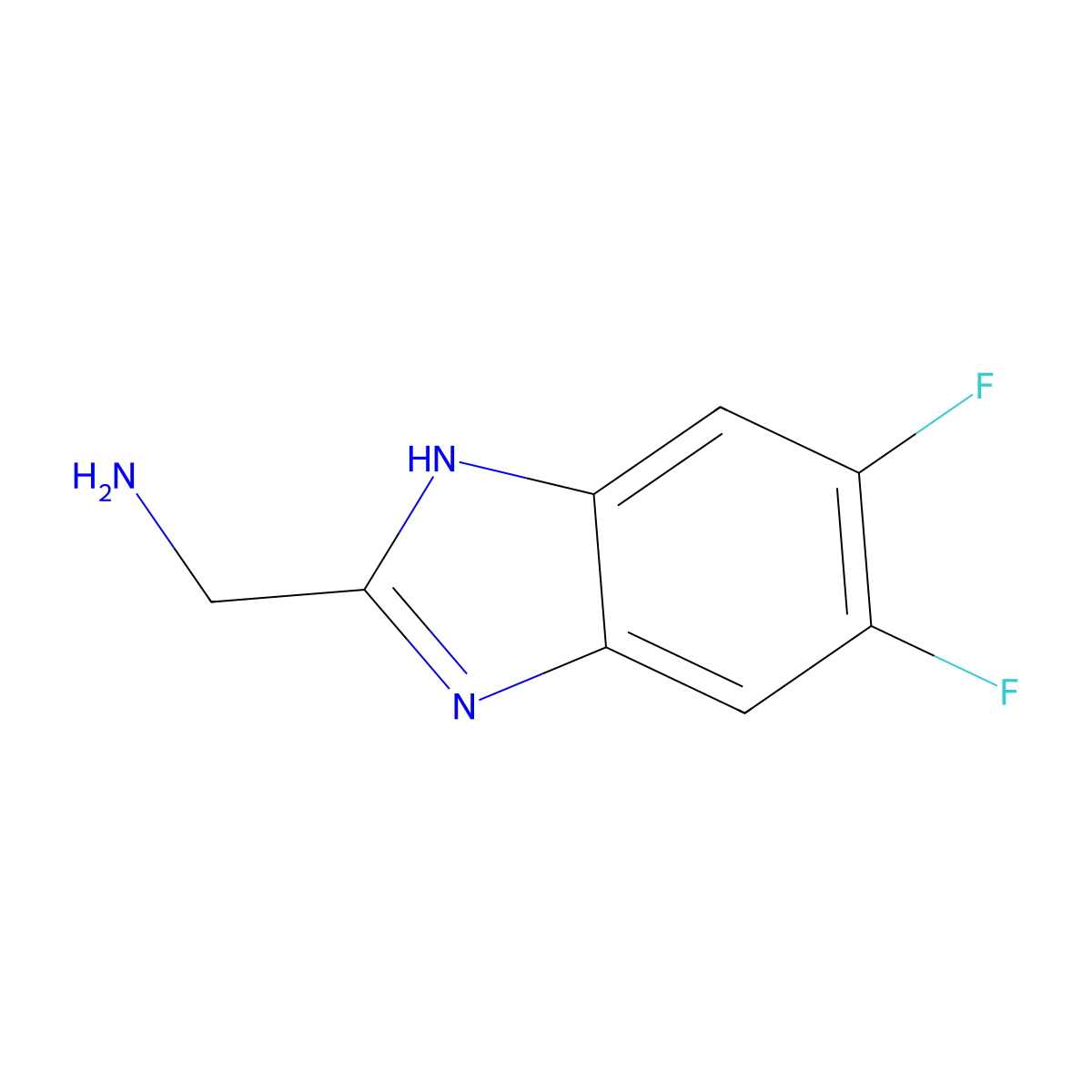 2-(Aminomethyl)-5,6-difluorobenzimidazole molecular structure, CAS 1153806-77-9