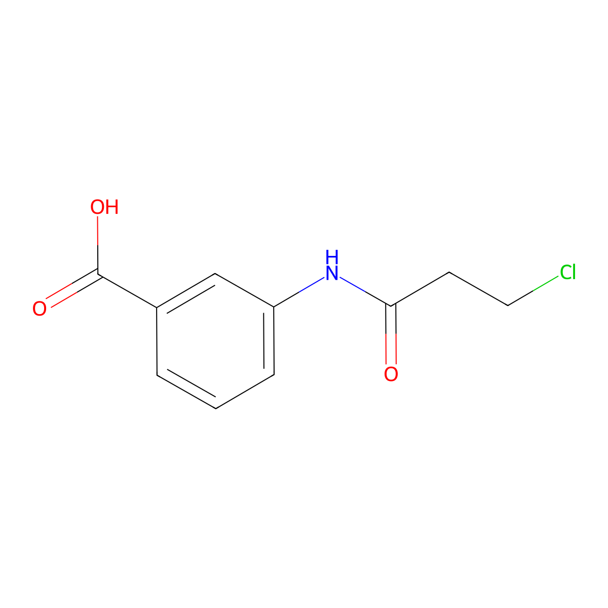 3-[(3-Chloropropanoyl)amino]benzoic acid molecular structure, CAS 1153810-62-8