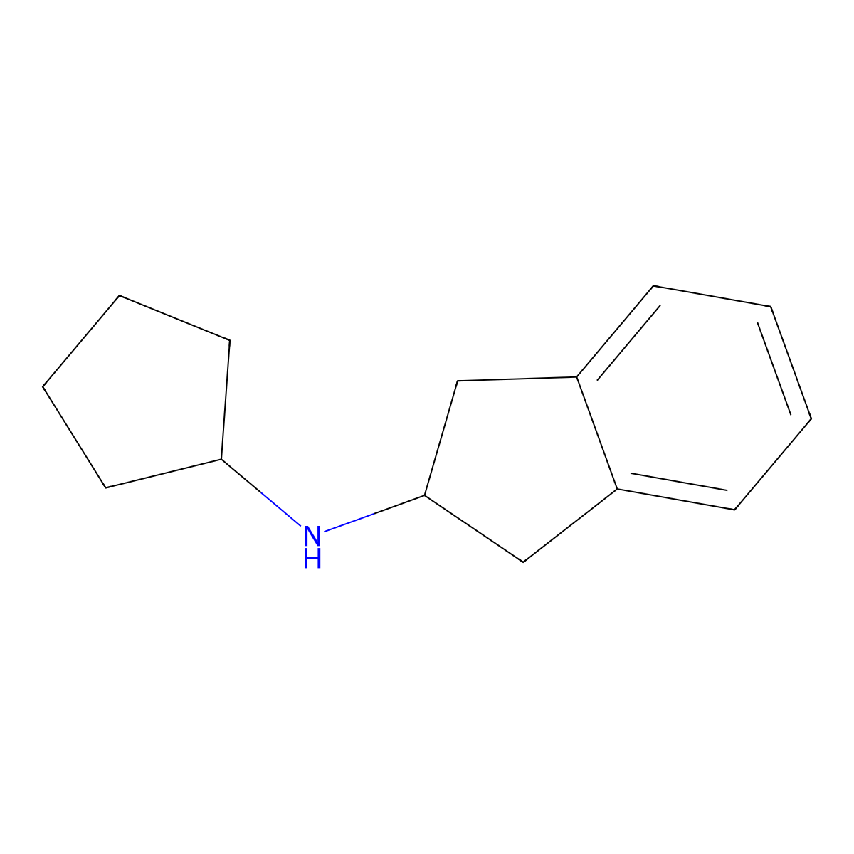 N-cyclopentyl-2,3-dihydro-1H-inden-2-amine molecular structure, CAS 1153820-24-6