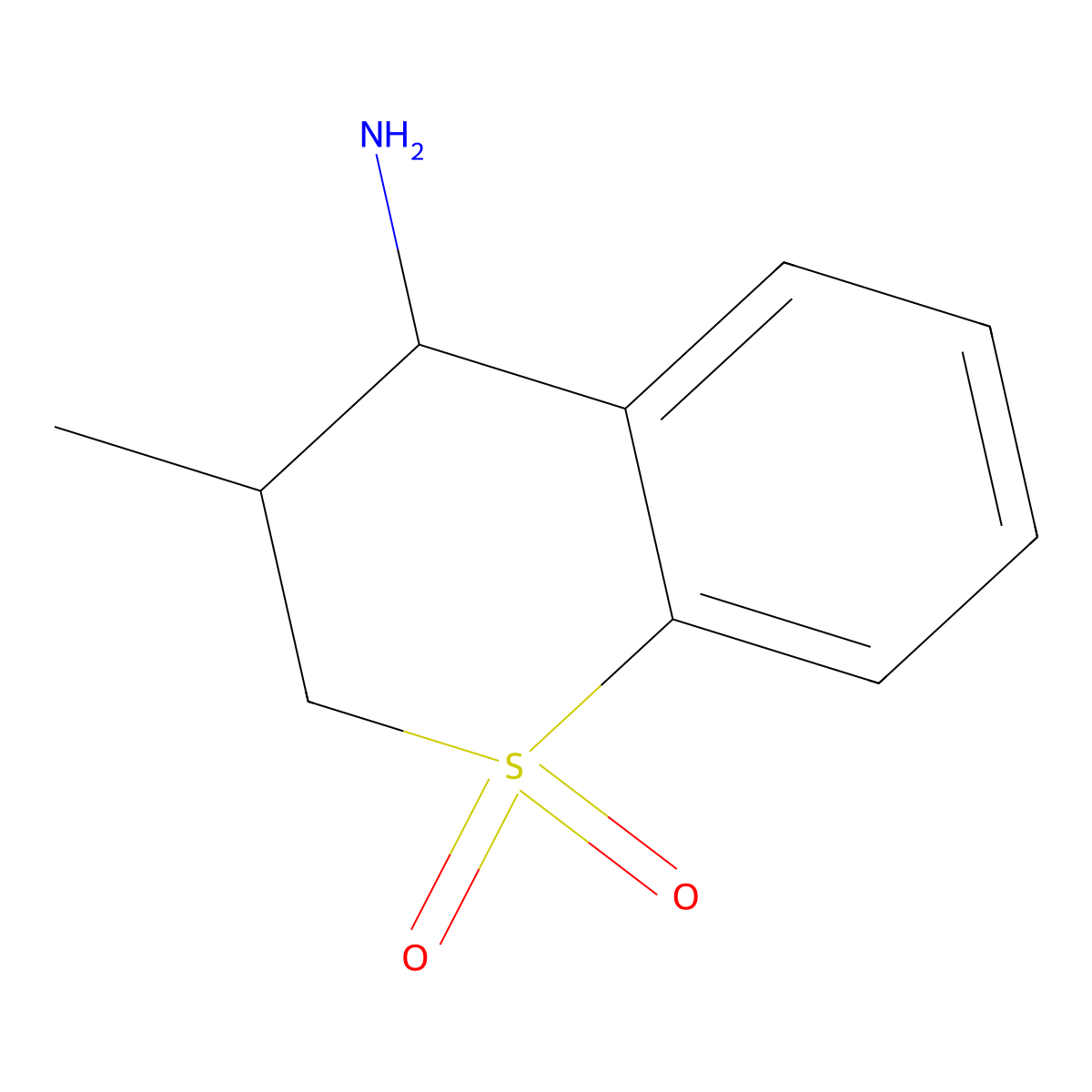 4-Amino-3-methylthiochroman 1,1-dioxide molecular structure, CAS 1153826-72-2
