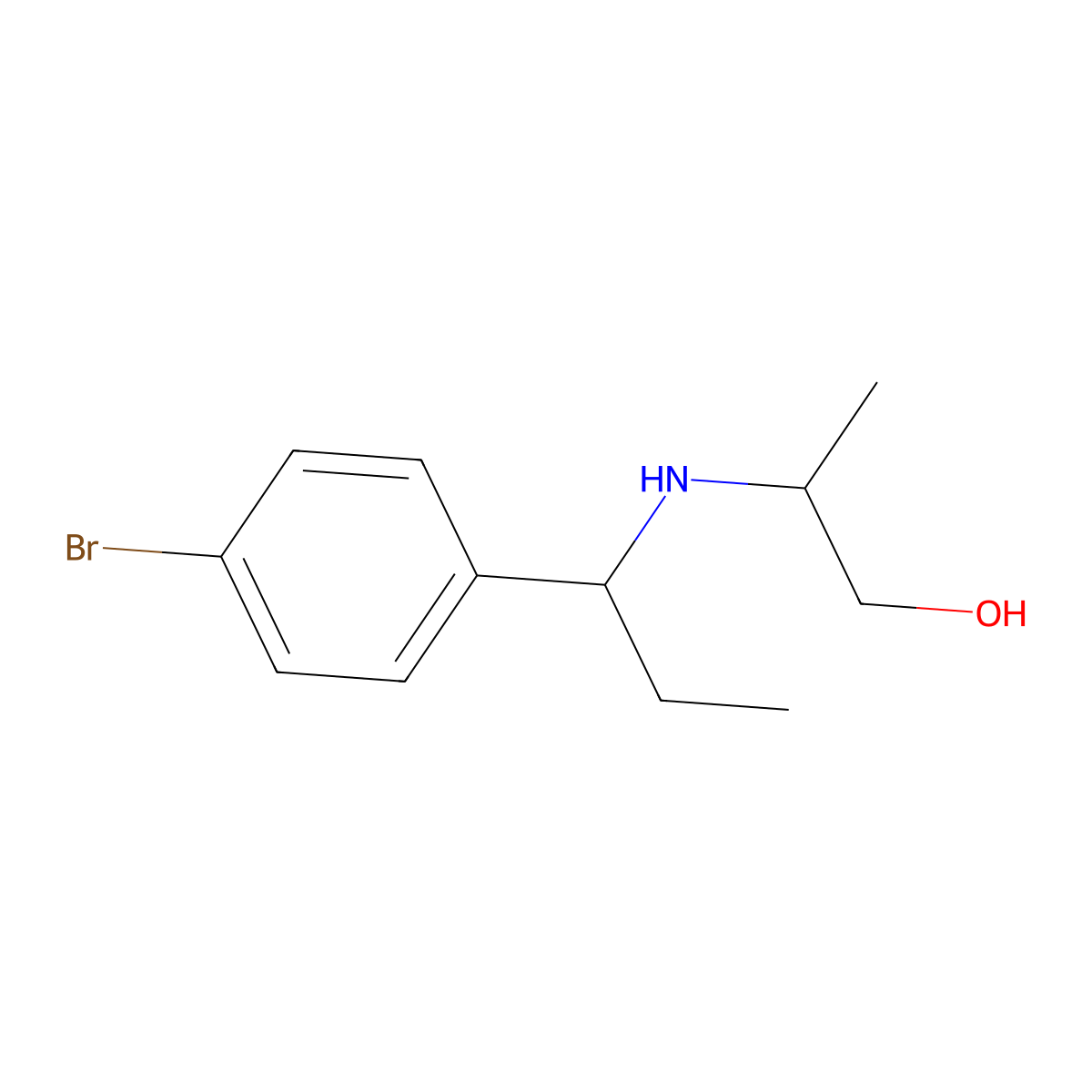 2-{[1-(4-Bromophenyl)propyl]amino}propan-1-ol molecular structure, CAS 1153890-27-7