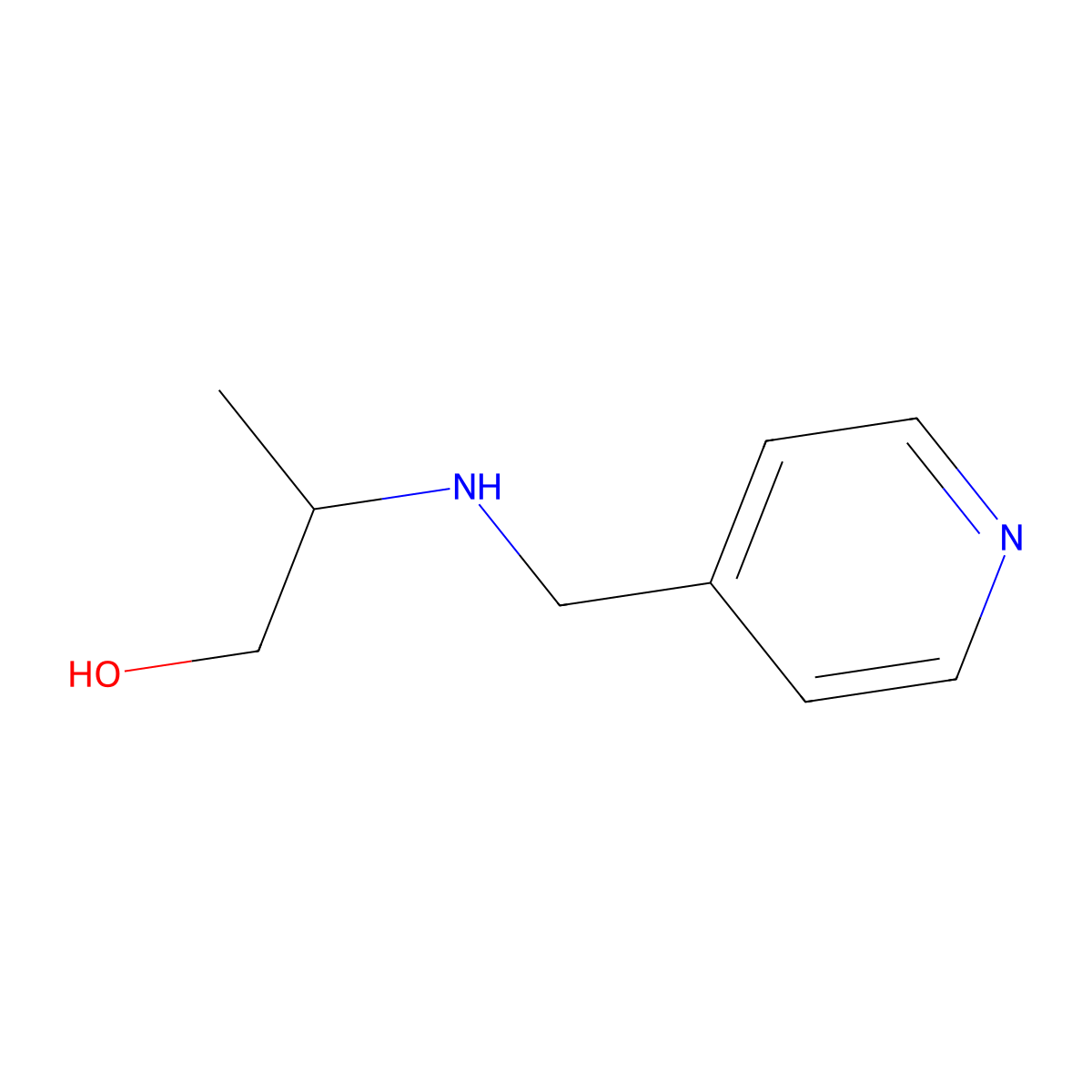2-{[(Pyridin-4-yl)methyl]amino}propan-1-ol molecular structure, CAS 1153892-93-3