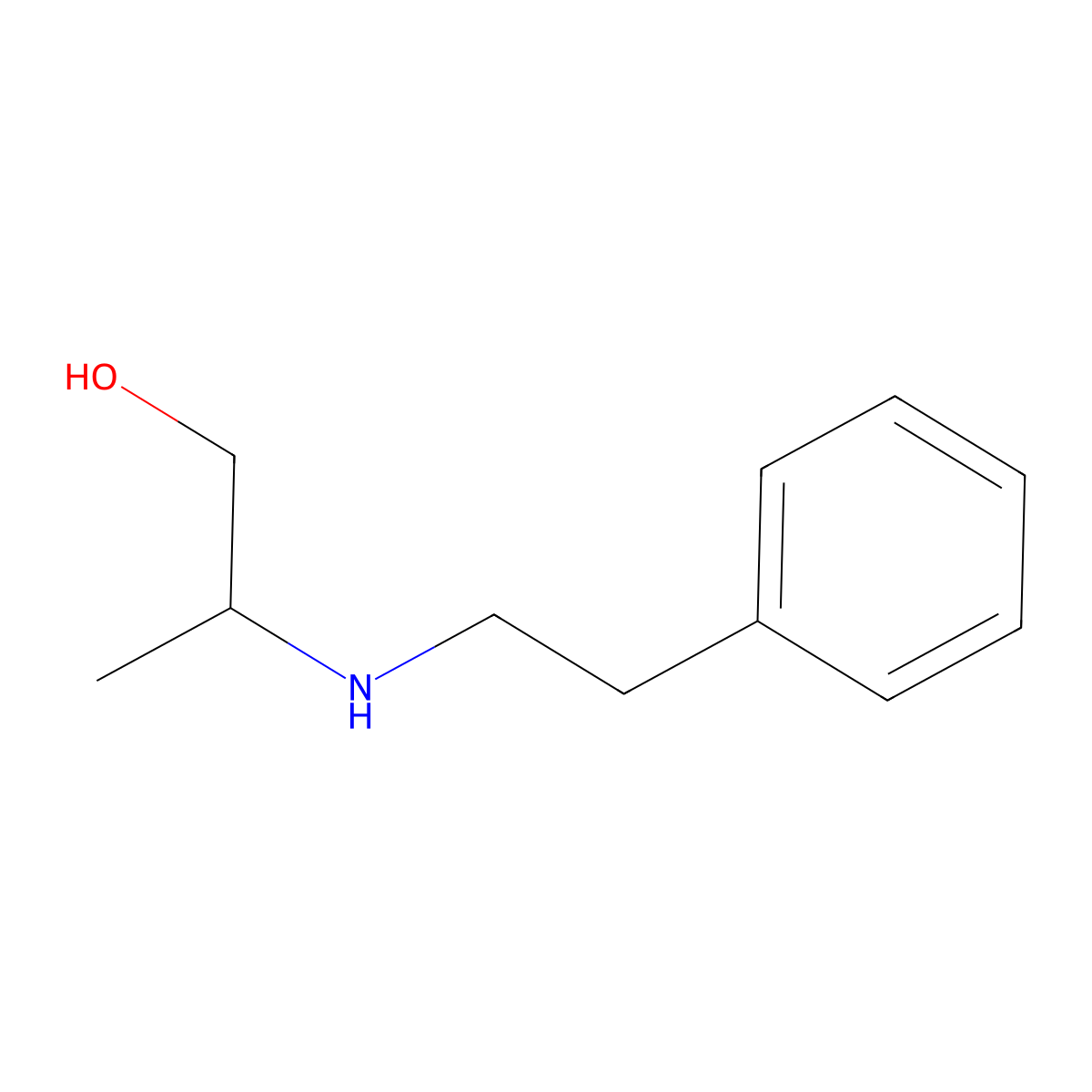 2-[(2-Phenylethyl)amino]propan-1-ol molecular structure, CAS 1153893-38-9