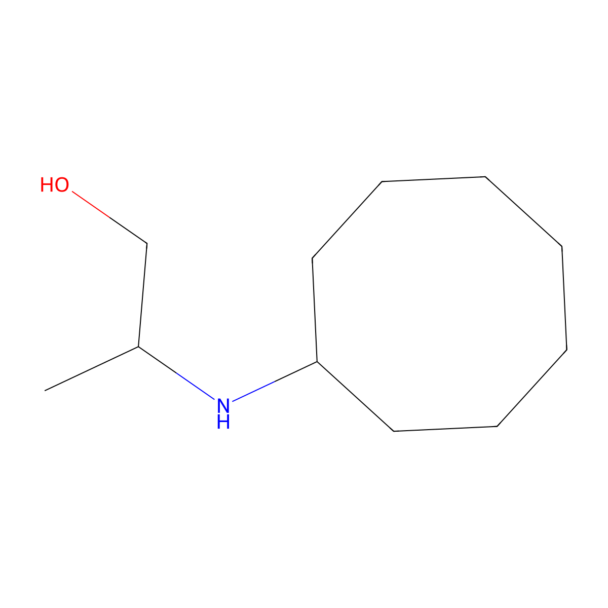 2-(Cyclooctylamino)propan-1-ol molecular structure, CAS 1153893-81-2
