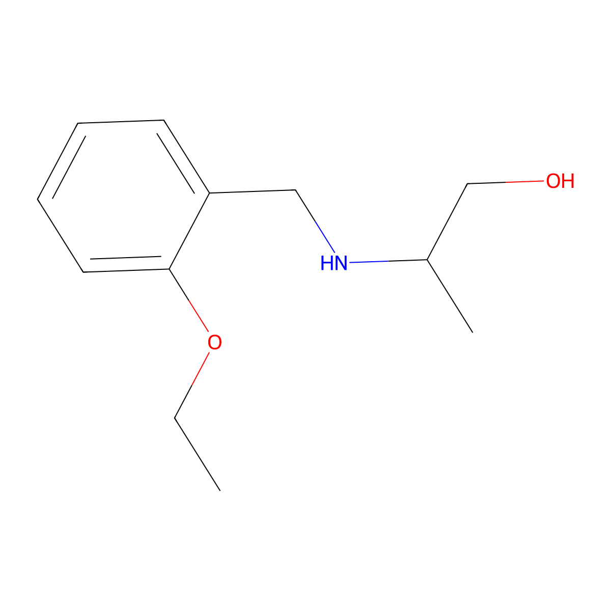 2-{[(2-Ethoxyphenyl)methyl]amino}propan-1-ol molecular structure, CAS 1153894-82-6