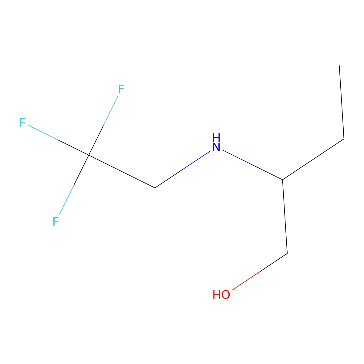 2-[(2,2,2-Trifluoroethyl)amino]butan-1-ol molecular structure, CAS 1153896-36-6