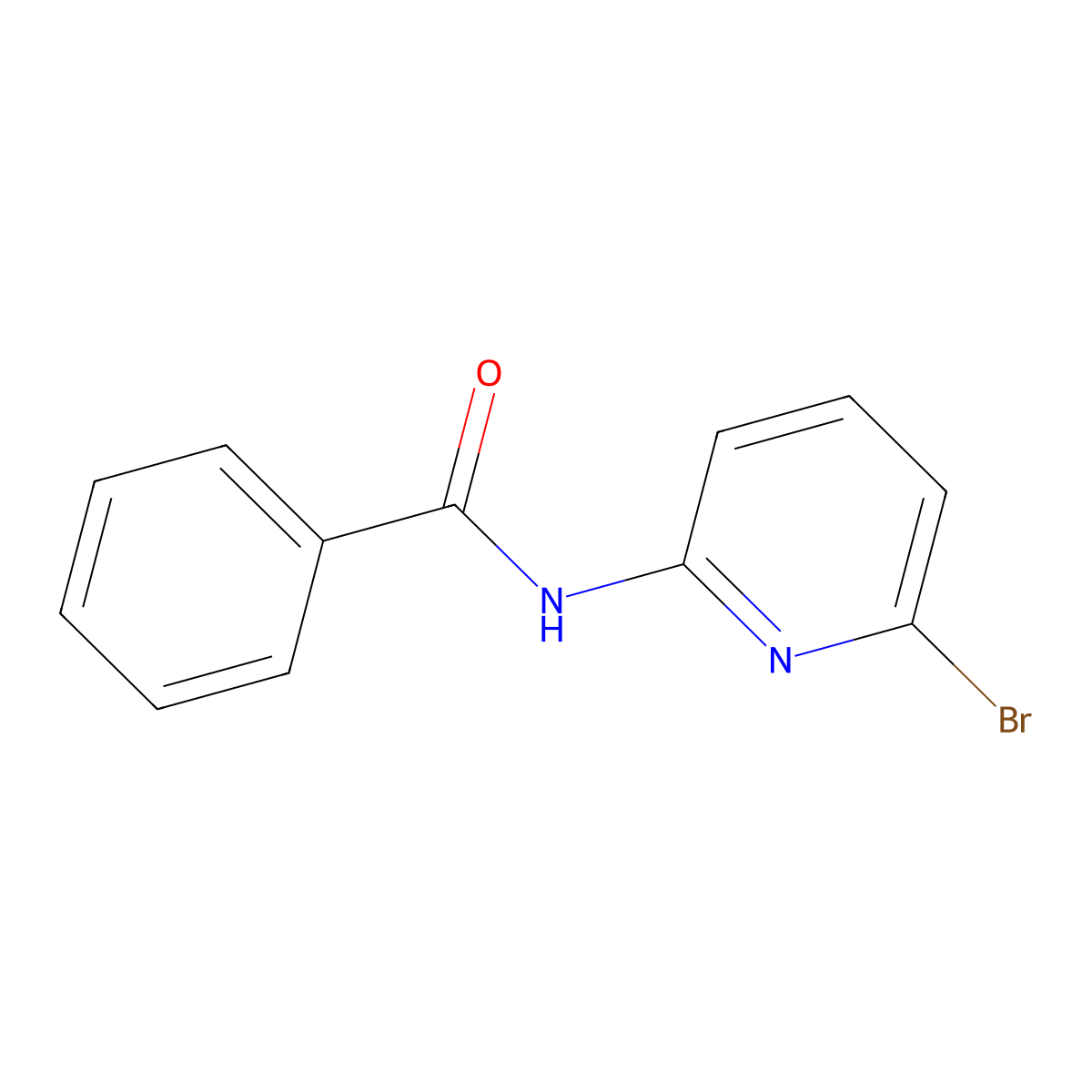 N-(6-bromopyridin-2-yl)benzamide molecular structure, CAS 1153903-18-4