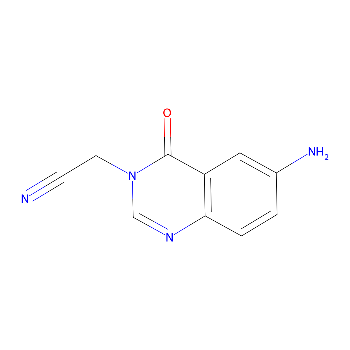 2-(6-Amino-4-oxoquinazolin-3(4h)-yl)acetonitrile molecular structure, CAS 1153947-95-5