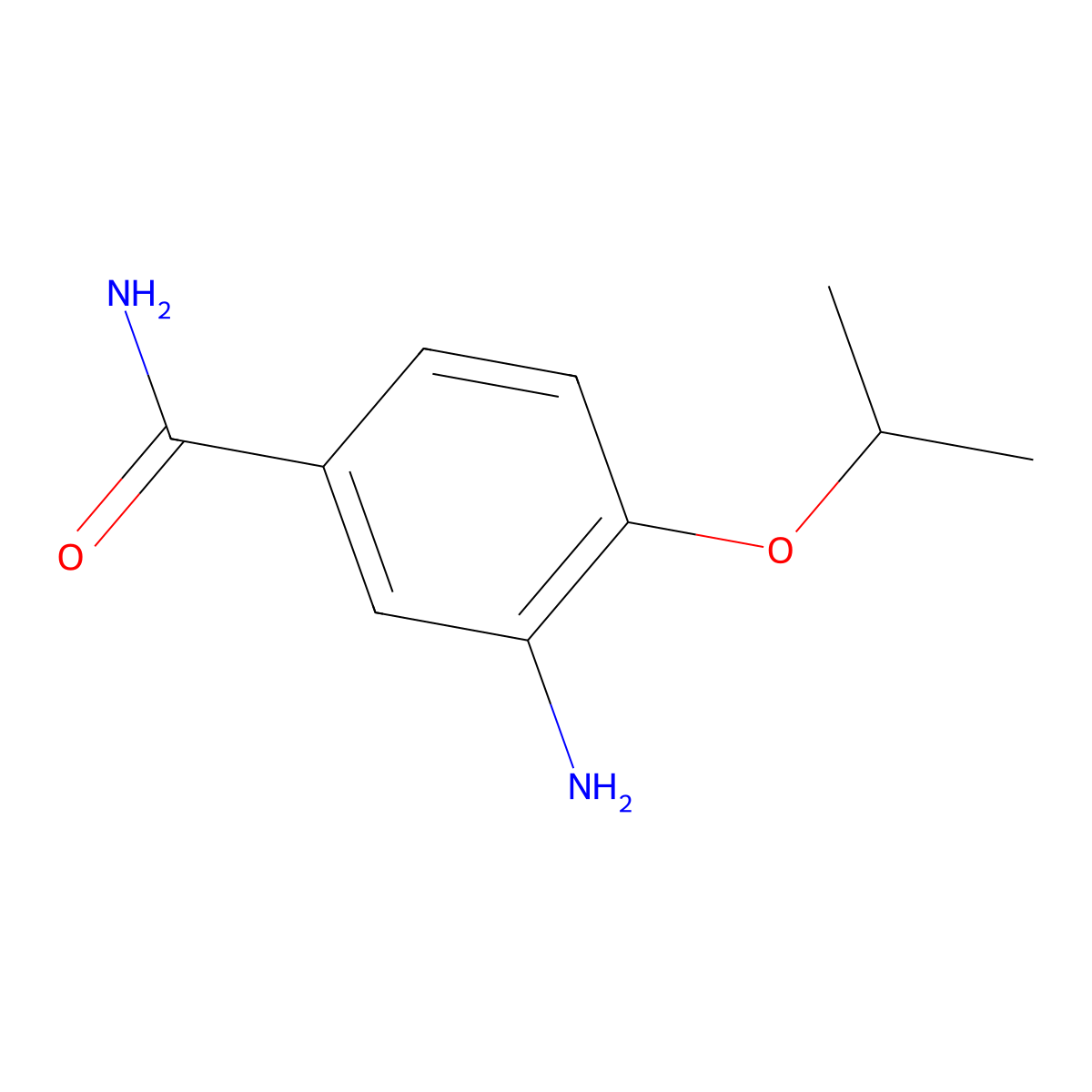 3-Amino-4-isopropoxybenzamide molecular structure, CAS 1153956-60-5