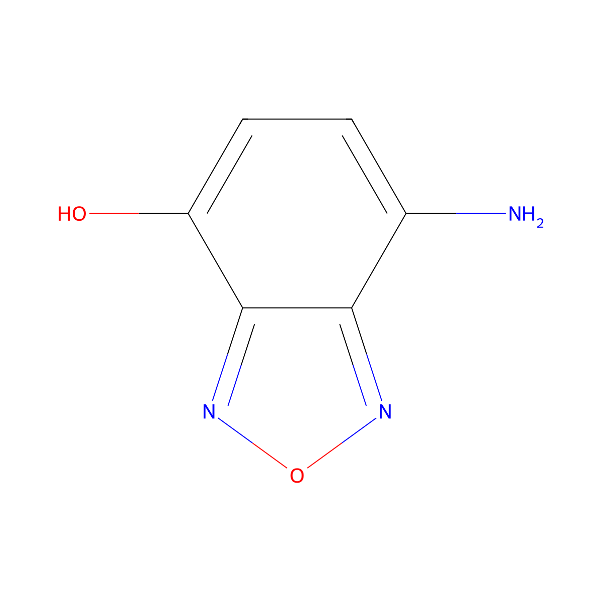 7-Amino-2,1,3-benzoxadiazol-4-OL molecular structure, CAS 1153966-79-0