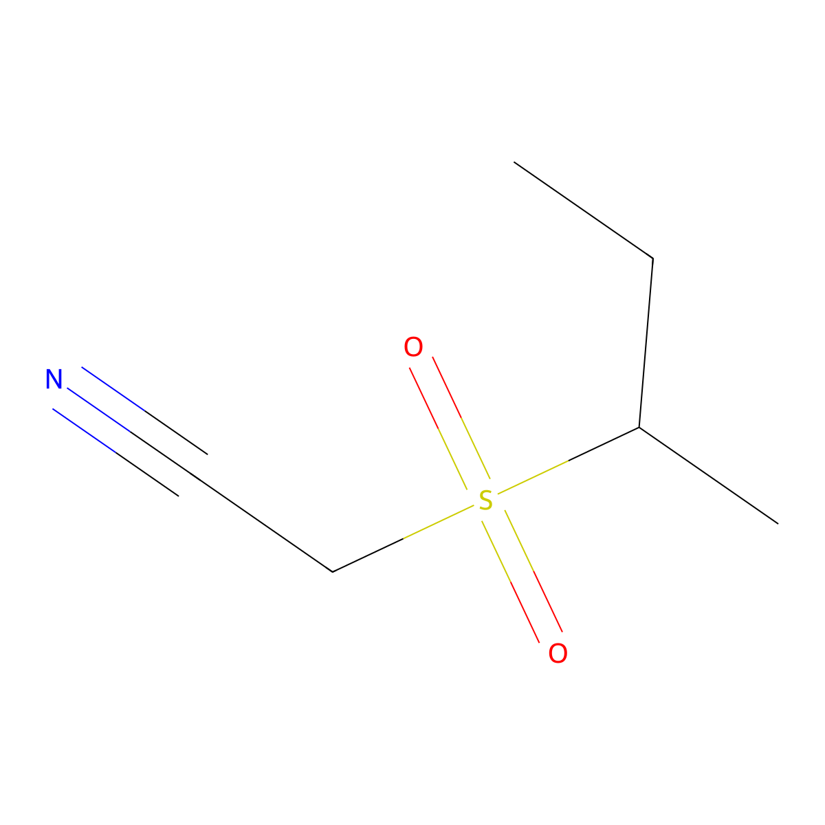 (Butane-2-sulfonyl)-acetonitrile molecular structure, CAS 1153970-76-3