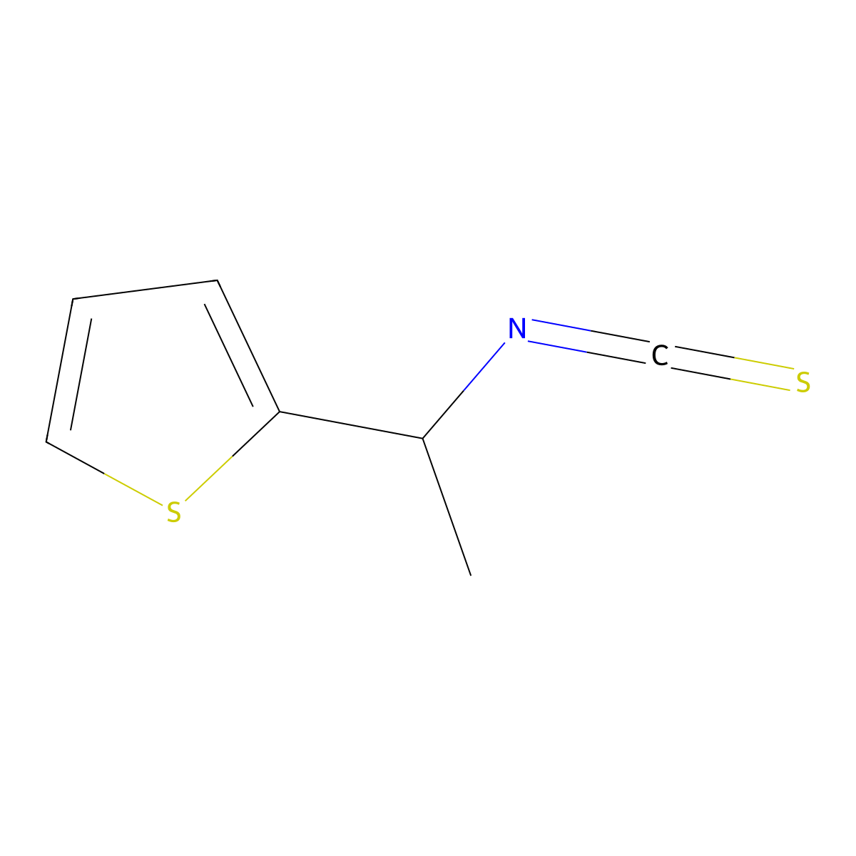 2-(1-Isothiocyanatoethyl)thiophene molecular structure, CAS 1153971-59-5