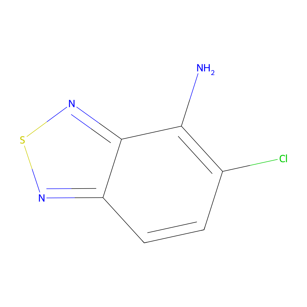 4-Amino-5-chloro-2,1,3-benzothiadiazole molecular structure, CAS 115398-34-0