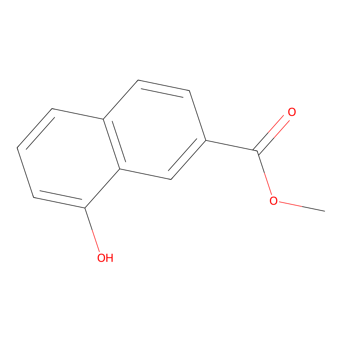 Methyl 8-hydroxynaphthalene-2-carboxylate molecular structure, CAS 115399-09-2