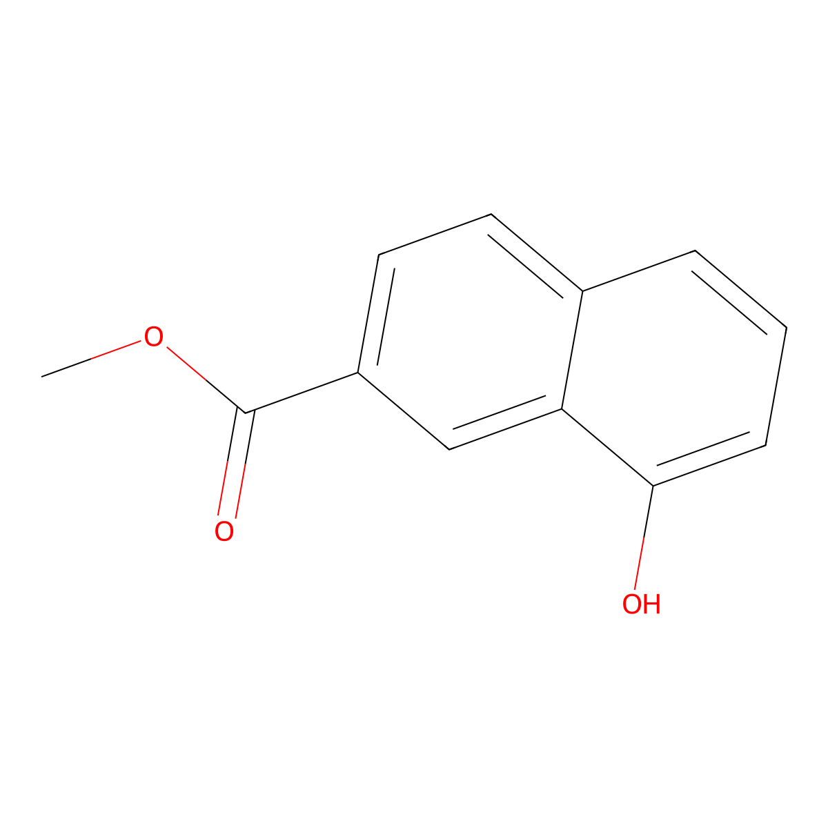 Methyl 8-hydroxynaphthalene-2-carboxylate molecular structure, CAS 115399-09-2