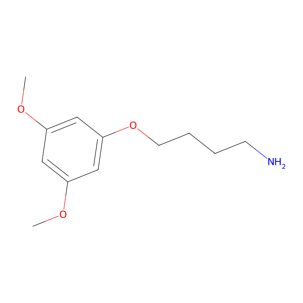 1-(4-Aminobutoxy)-3,5-dimethoxybenzene molecular structure, CAS 1153993-23-7