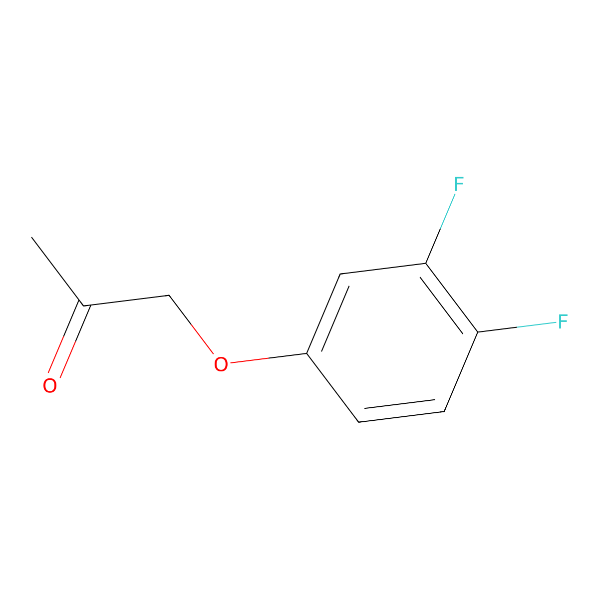 1-(3,4-Difluorophenoxy)propan-2-one molecular structure, CAS 1153999-83-7