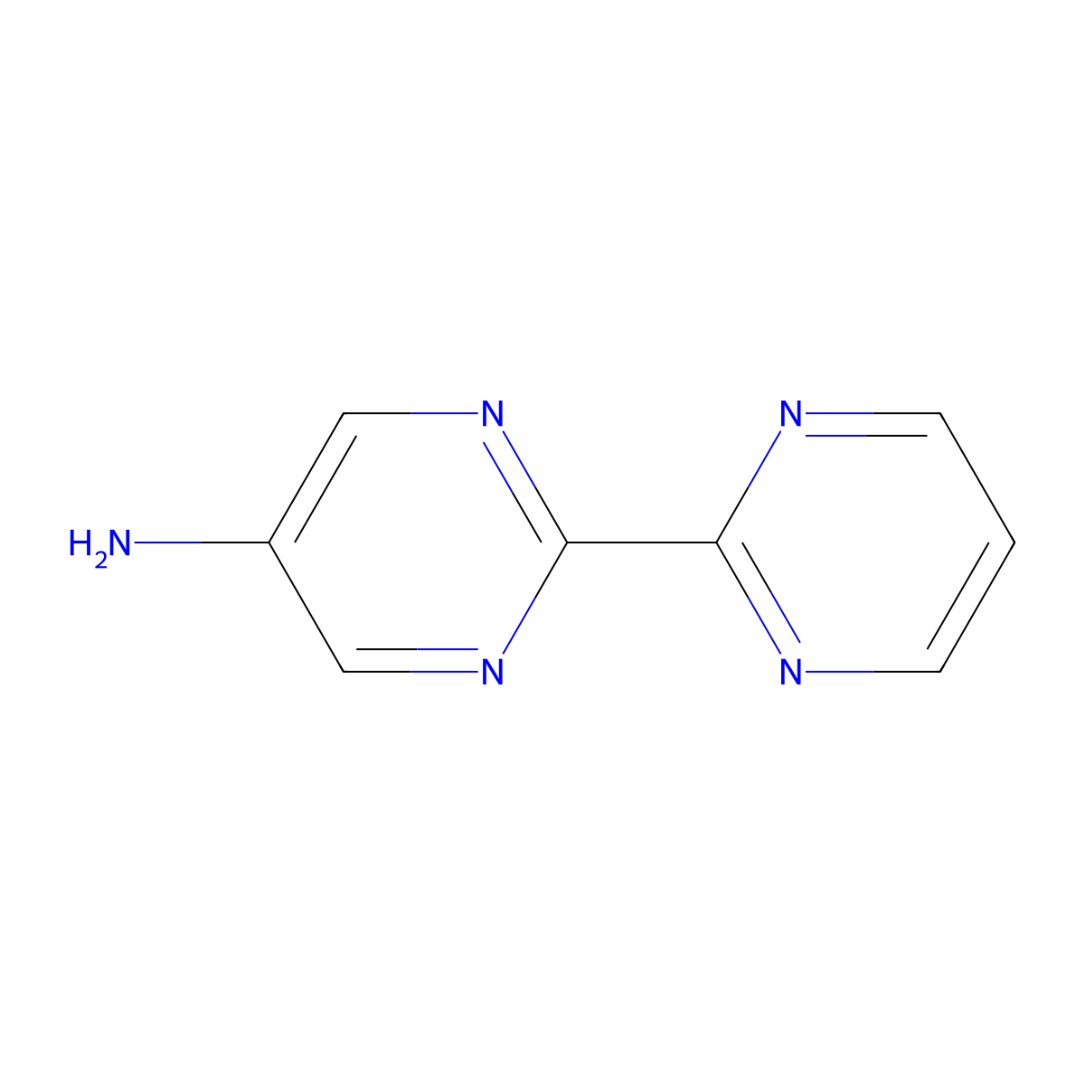 2-(Pyrimidin-2-yl)pyrimidin-5-amine molecular structure, CAS 1154009-40-1