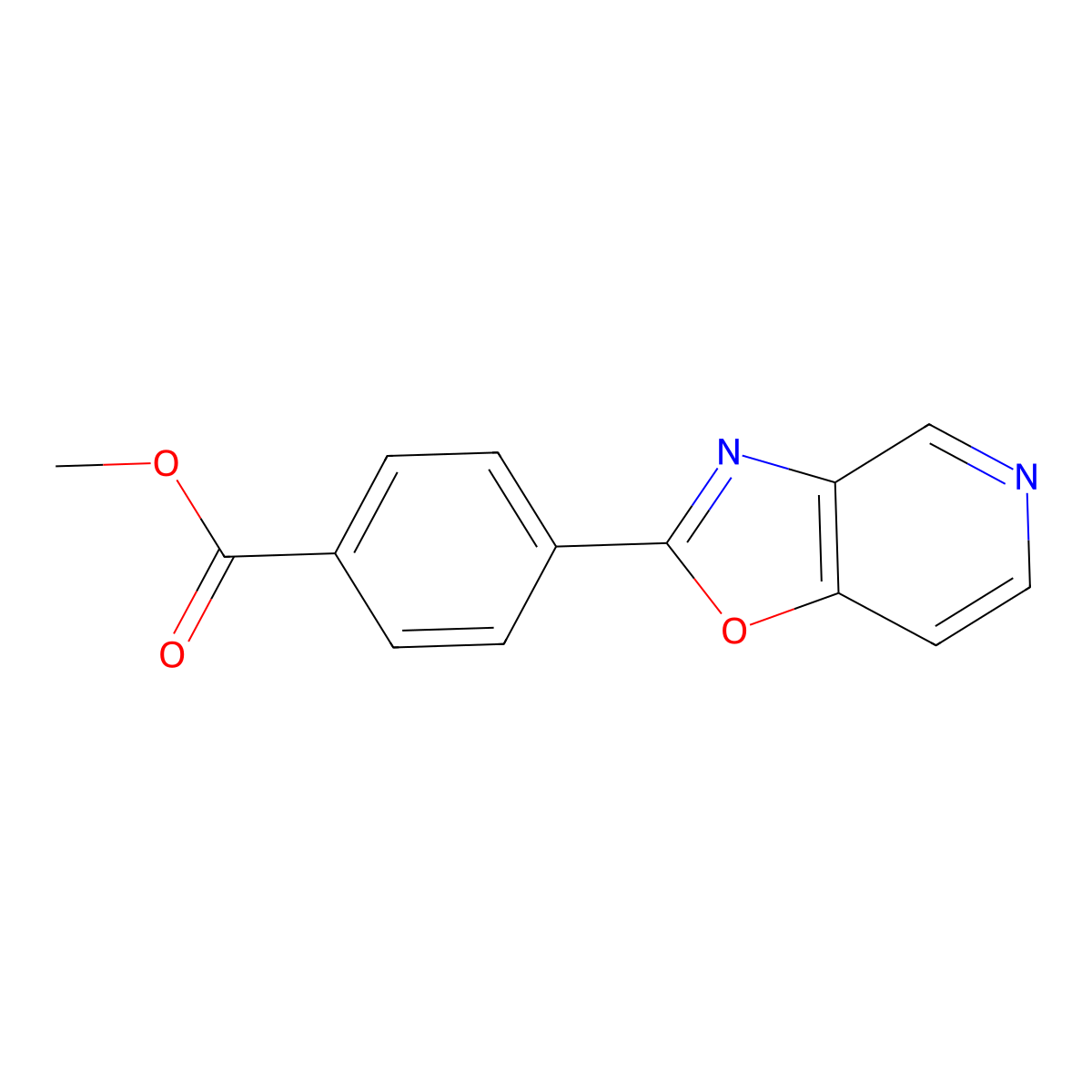 Methyl 4-[Oxazolo[4,5-c]pyridin-2-yl]benzoate molecular structure, CAS 1154060-49-7
