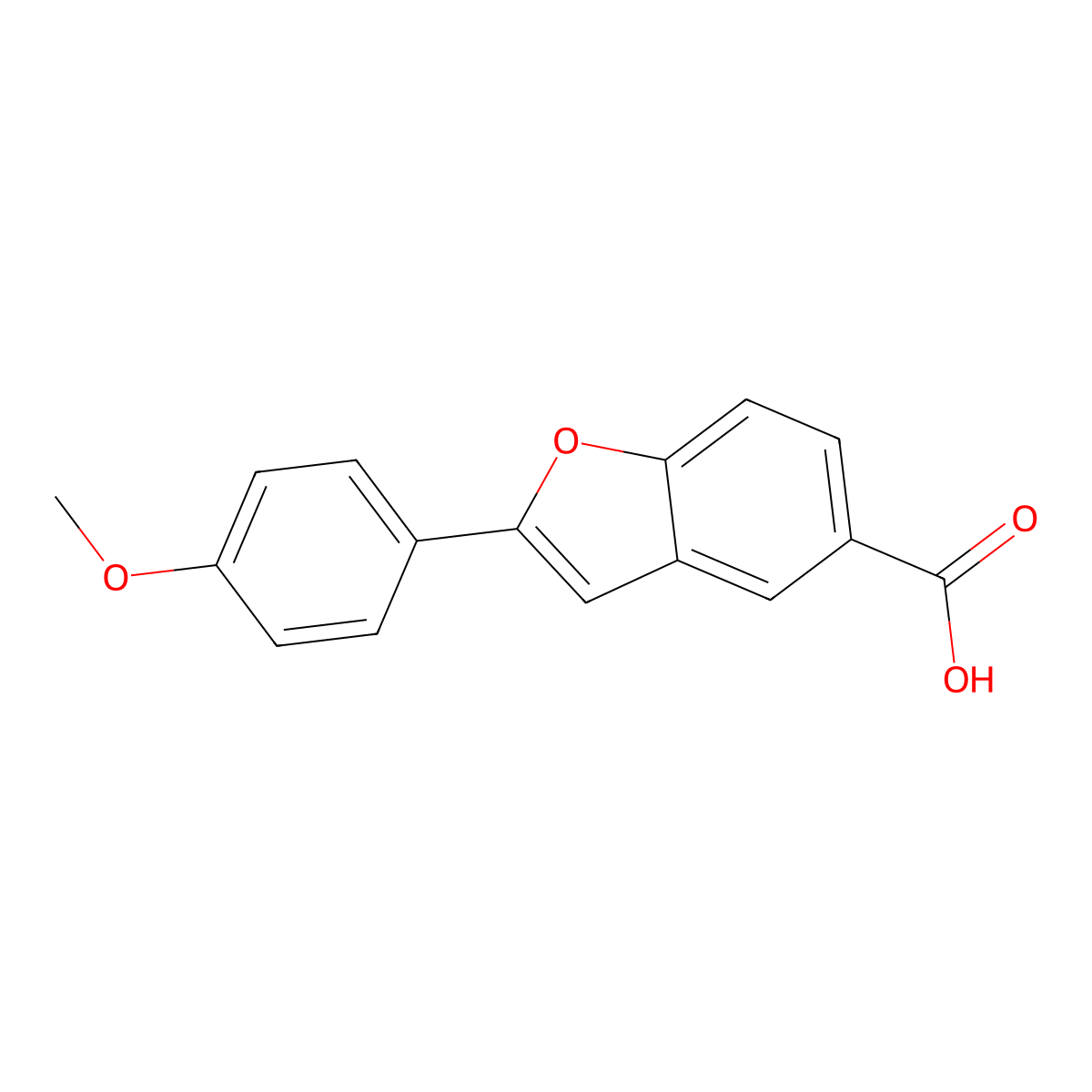 2-(4-Methoxyphenyl)-benzofuran-5-carboxylic acid molecular structure, CAS 1154060-68-0