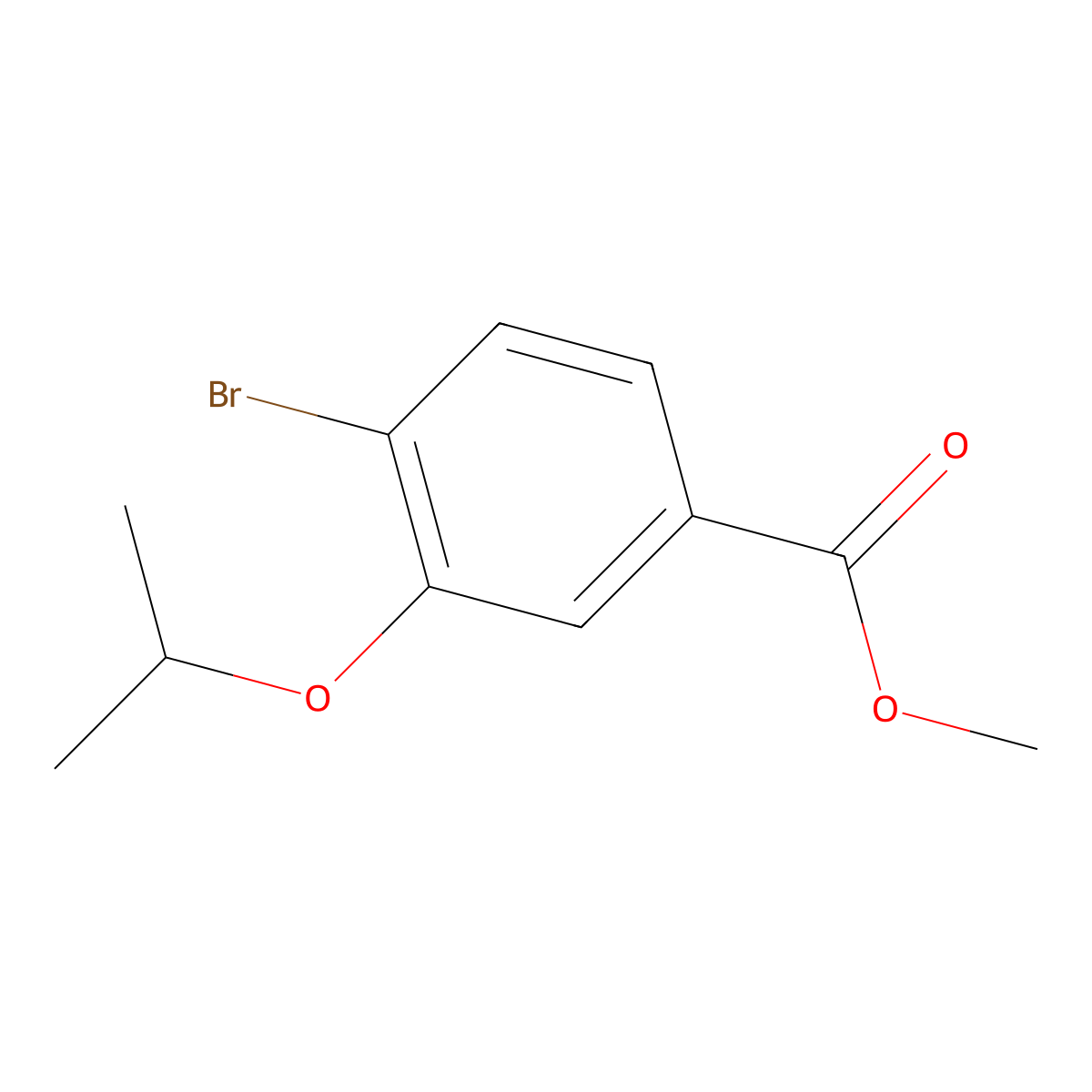 Methyl 4-bromo-3-isopropoxybenzoate molecular structure, CAS 1154060-99-7