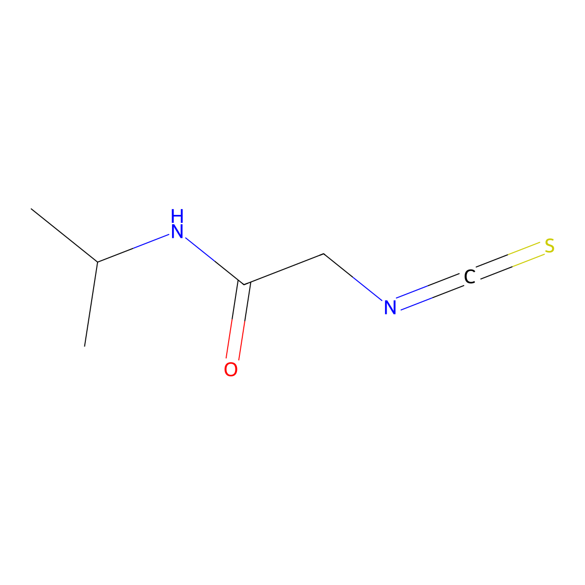 2-isothiocyanato-N-(propan-2-yl)acetamide molecular structure, CAS 1154104-64-9