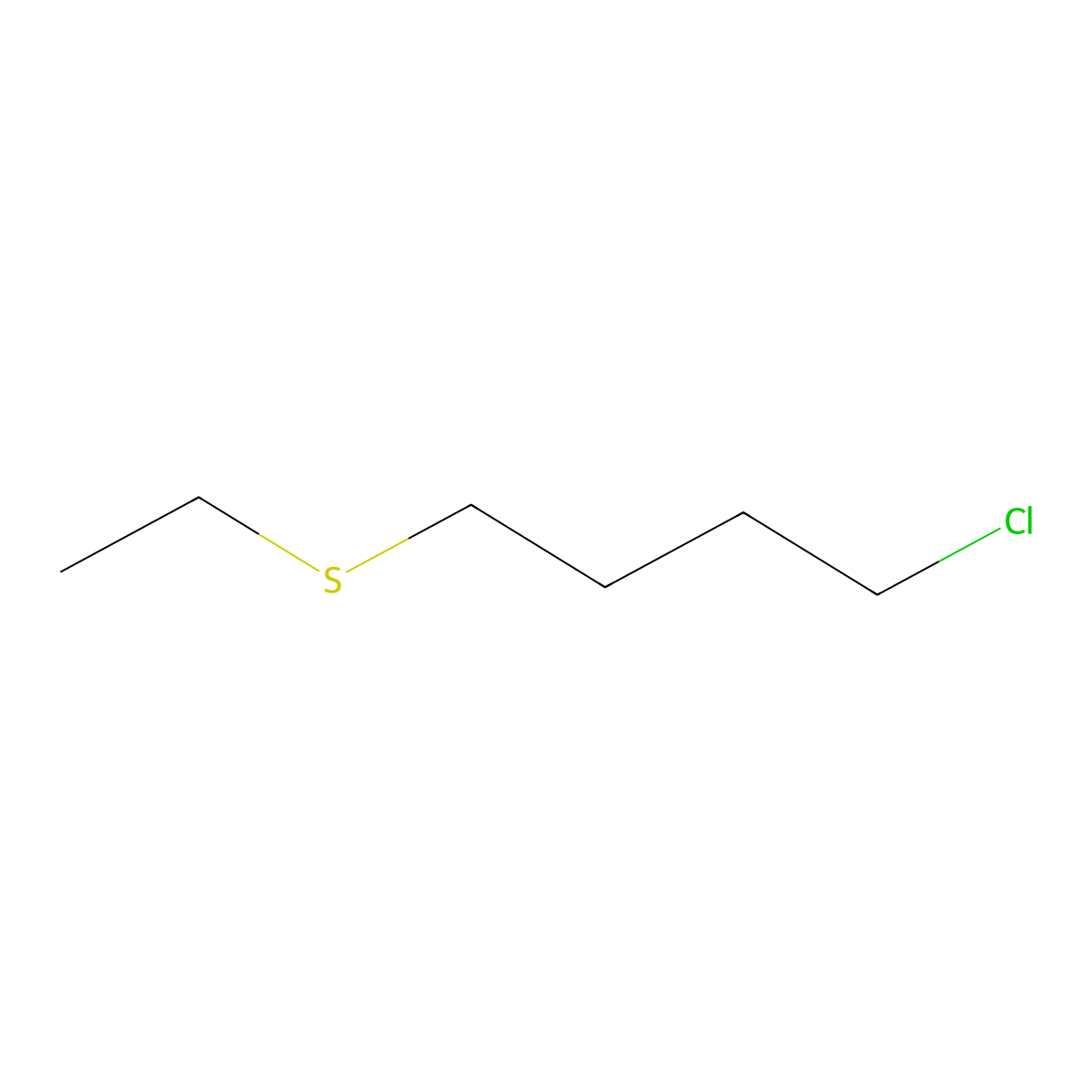 1-Chloro-4-(ethylsulfanyl)butane molecular structure, CAS 115412-58-3