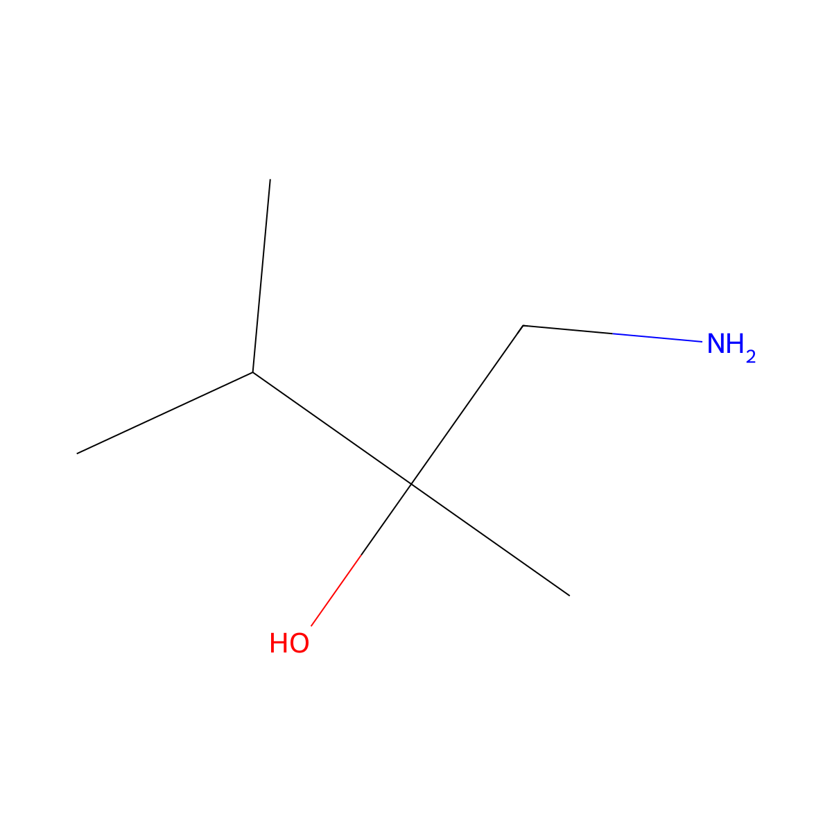 1-Amino-2,3-dimethylbutan-2-ol molecular structure, CAS 1154150-76-1