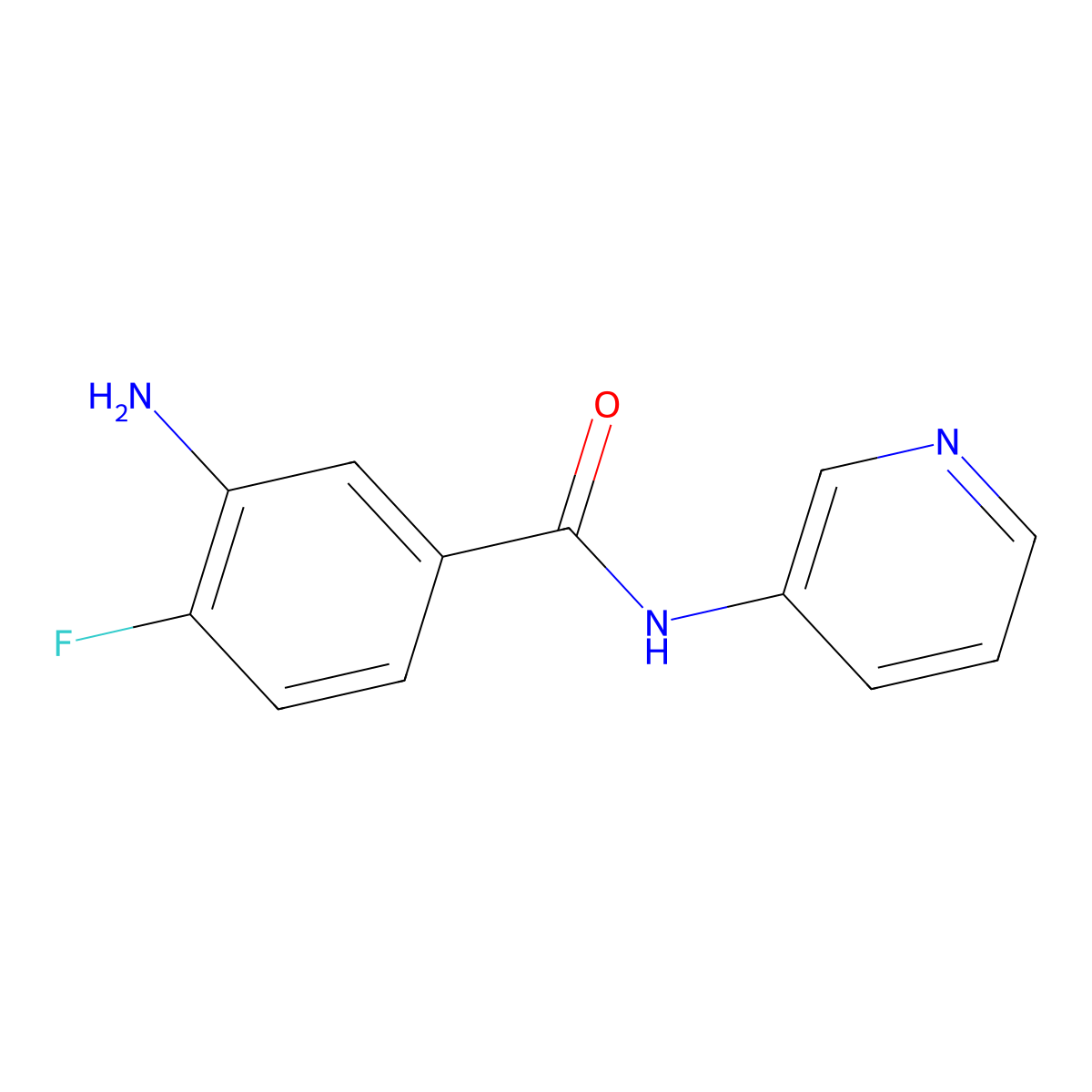 3-amino-4-fluoro-N-(pyridin-3-yl)benzamide molecular structure, CAS 1154153-05-5