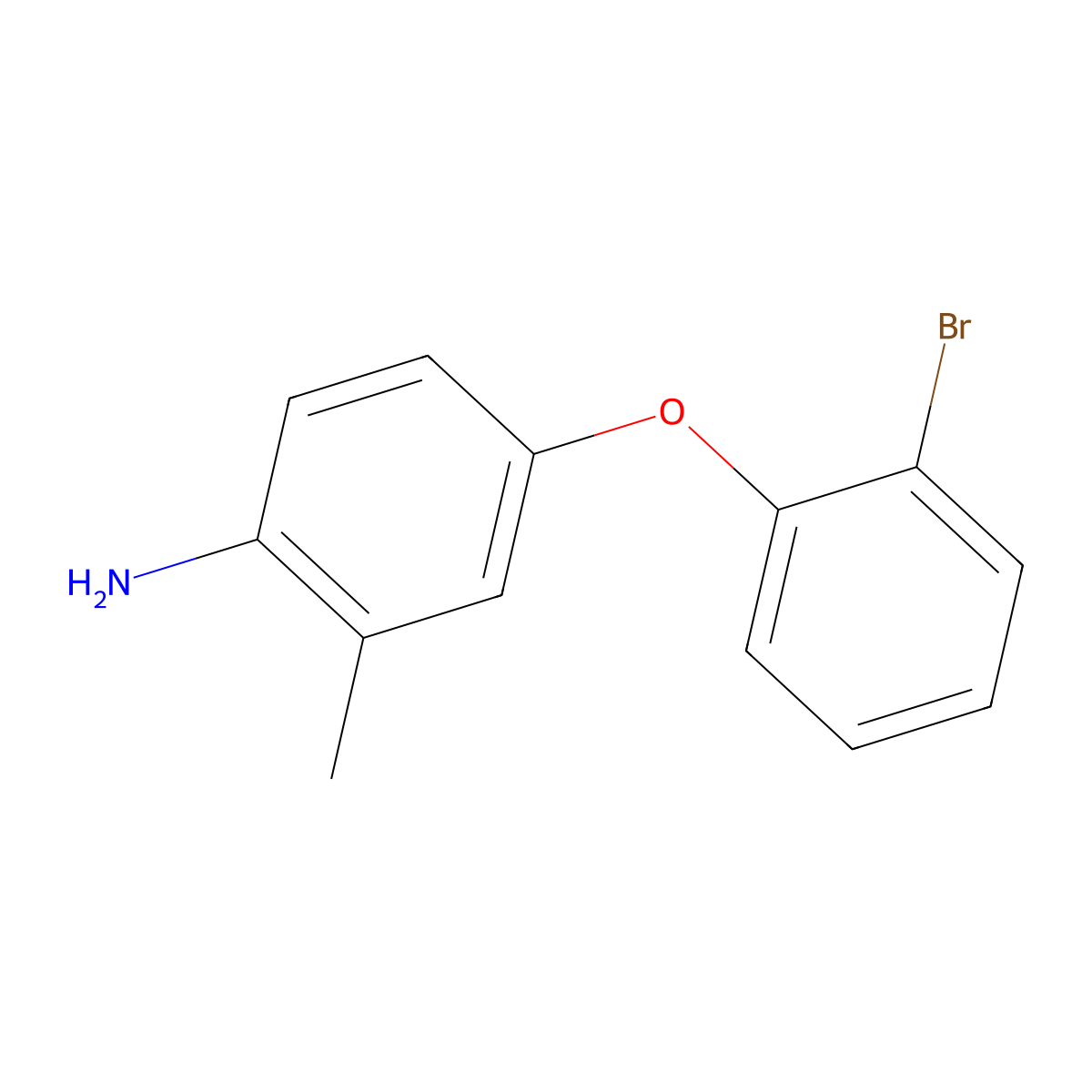 4-(2-Bromophenoxy)-2-methylaniline molecular structure, CAS 1154154-61-6