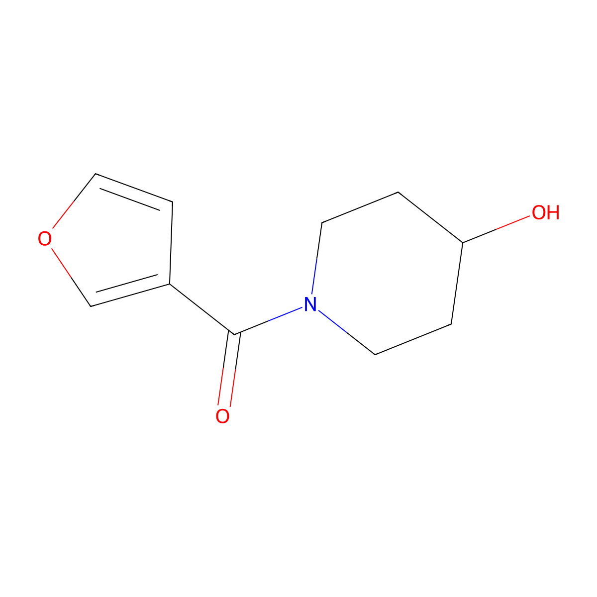 1-(Furan-3-carbonyl)piperidin-4-ol molecular structure, CAS 1154154-69-4