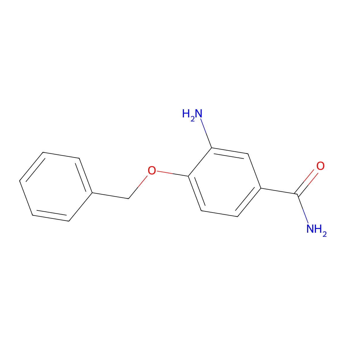 3-Amino-4-(benzyloxy)benzamide molecular structure, CAS 1154155-94-8