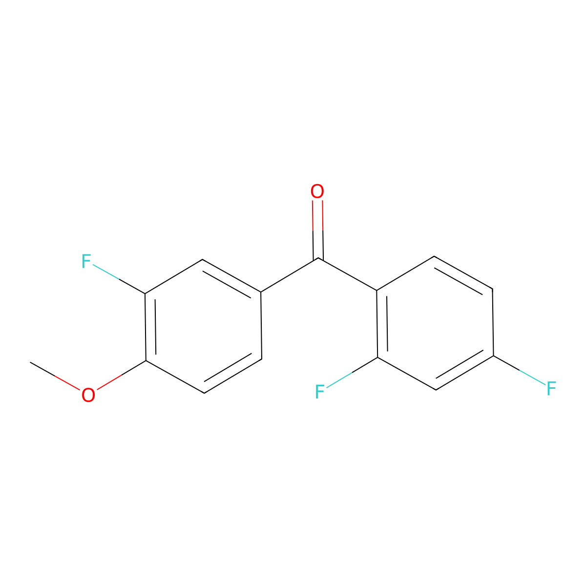 4-Methoxy-2',3,4'-trifluorobenzophenone molecular structure, CAS 1154186-23-8