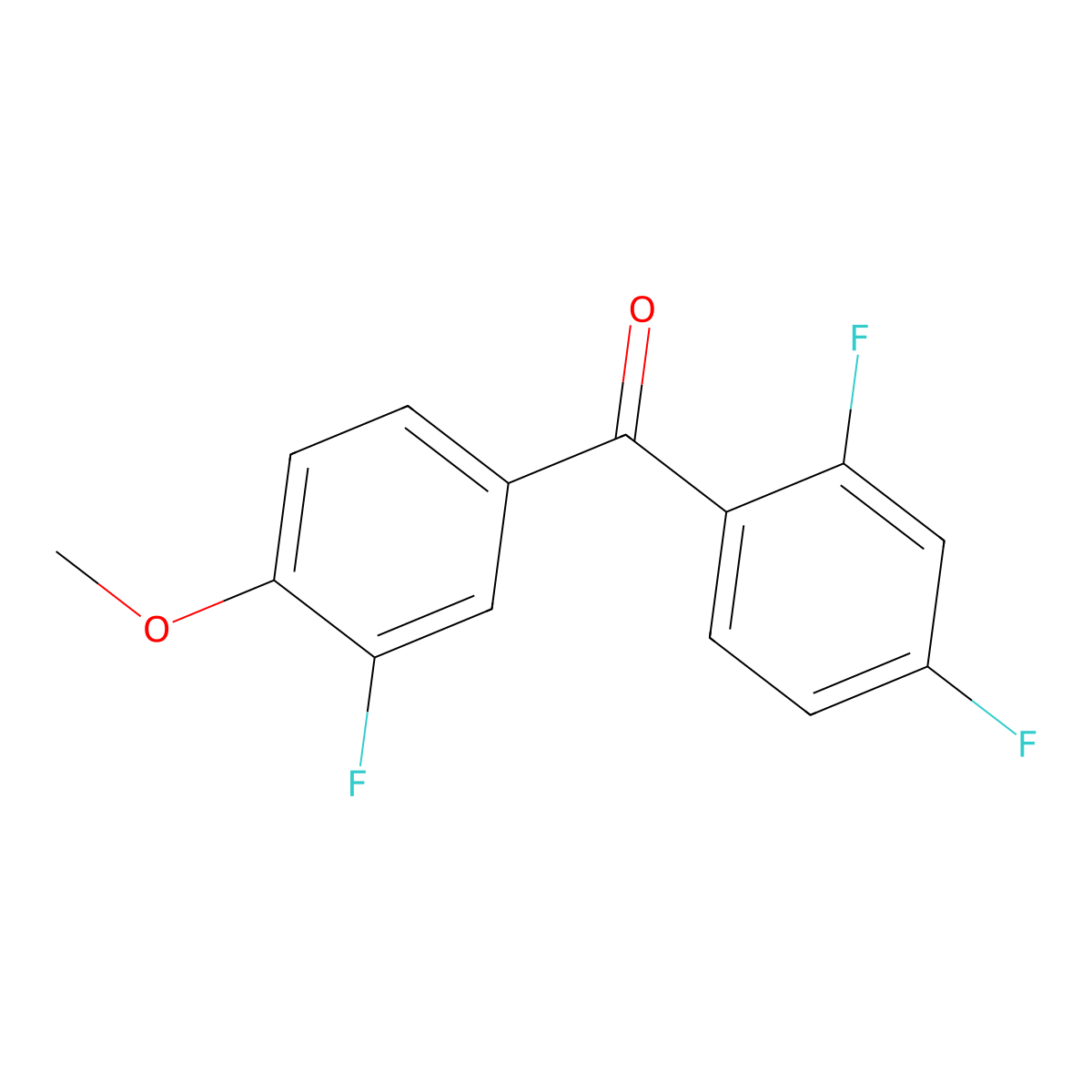 4-Methoxy-2',3,4'-trifluorobenzophenone molecular structure, CAS 1154186-23-8