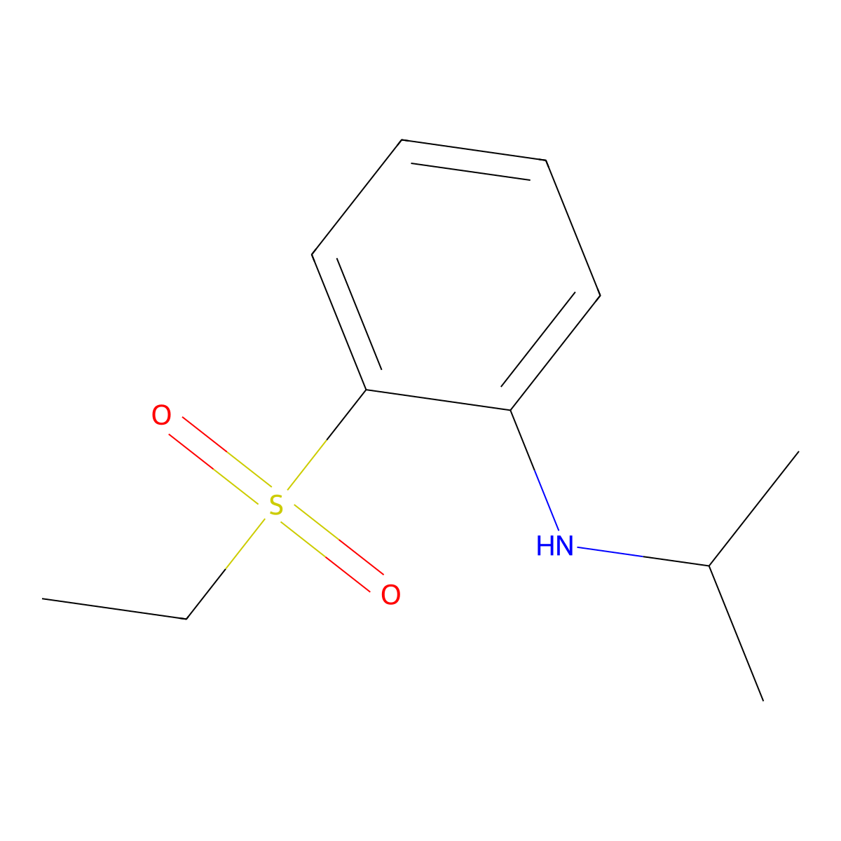 2-(ethanesulfonyl)-N-(propan-2-yl)aniline molecular structure, CAS 1154191-07-7
