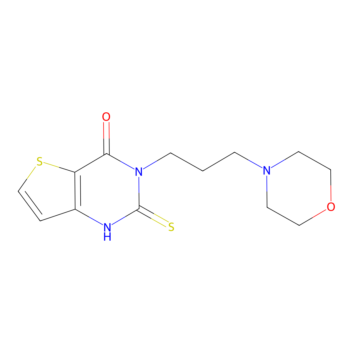 3-[3-(morpholin-4-yl)propyl]-2-sulfanyl-3H,4H-thieno[3,2-d]pyrimidin-4-one molecular structure, CAS 1154199-13-9
