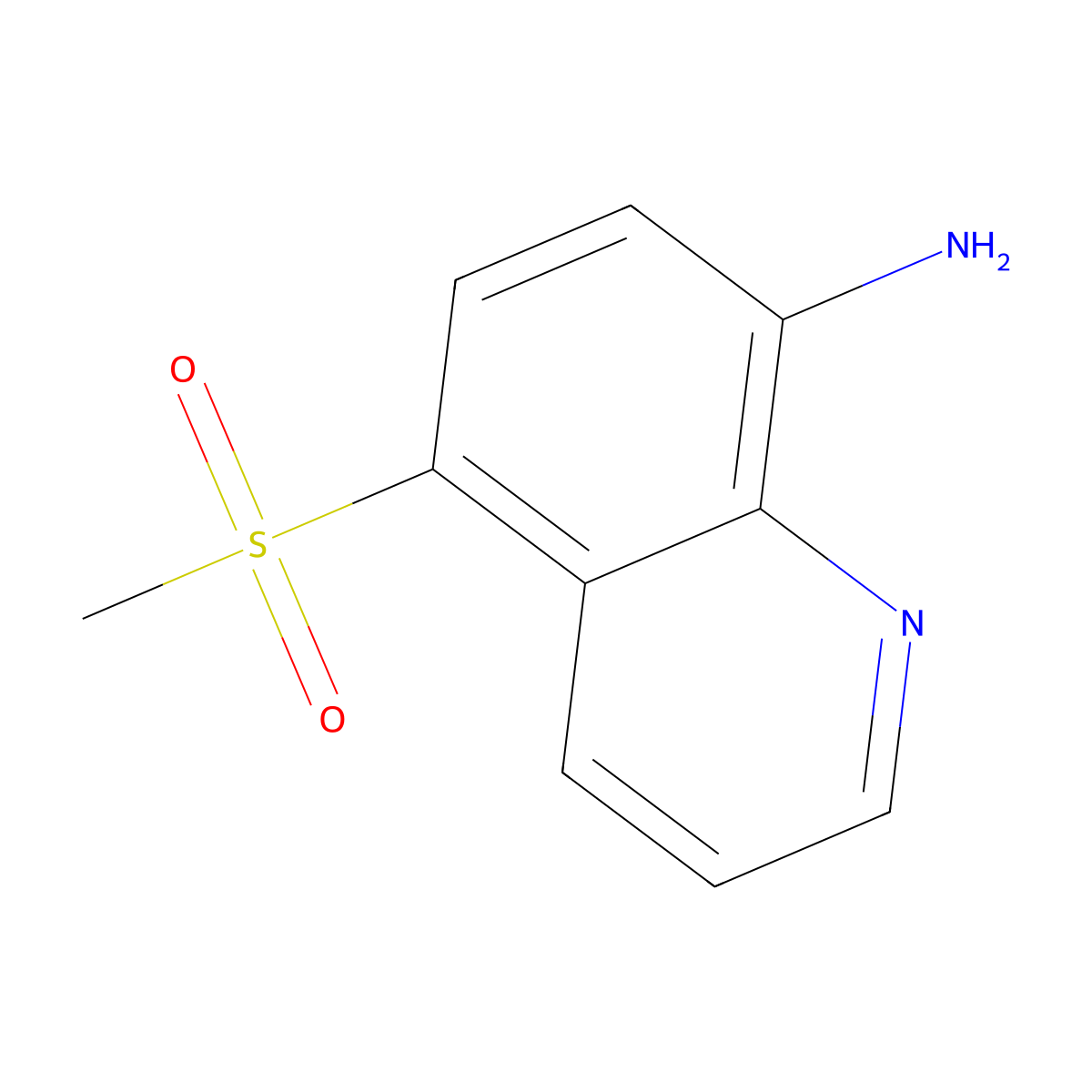 5-Methanesulfonylquinolin-8-amine molecular structure, CAS 1154236-71-1