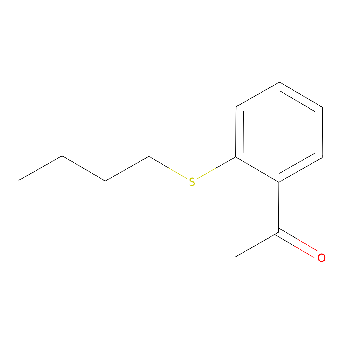 2'-(n-Butylthio)acetophenone molecular structure, CAS 1154239-44-7