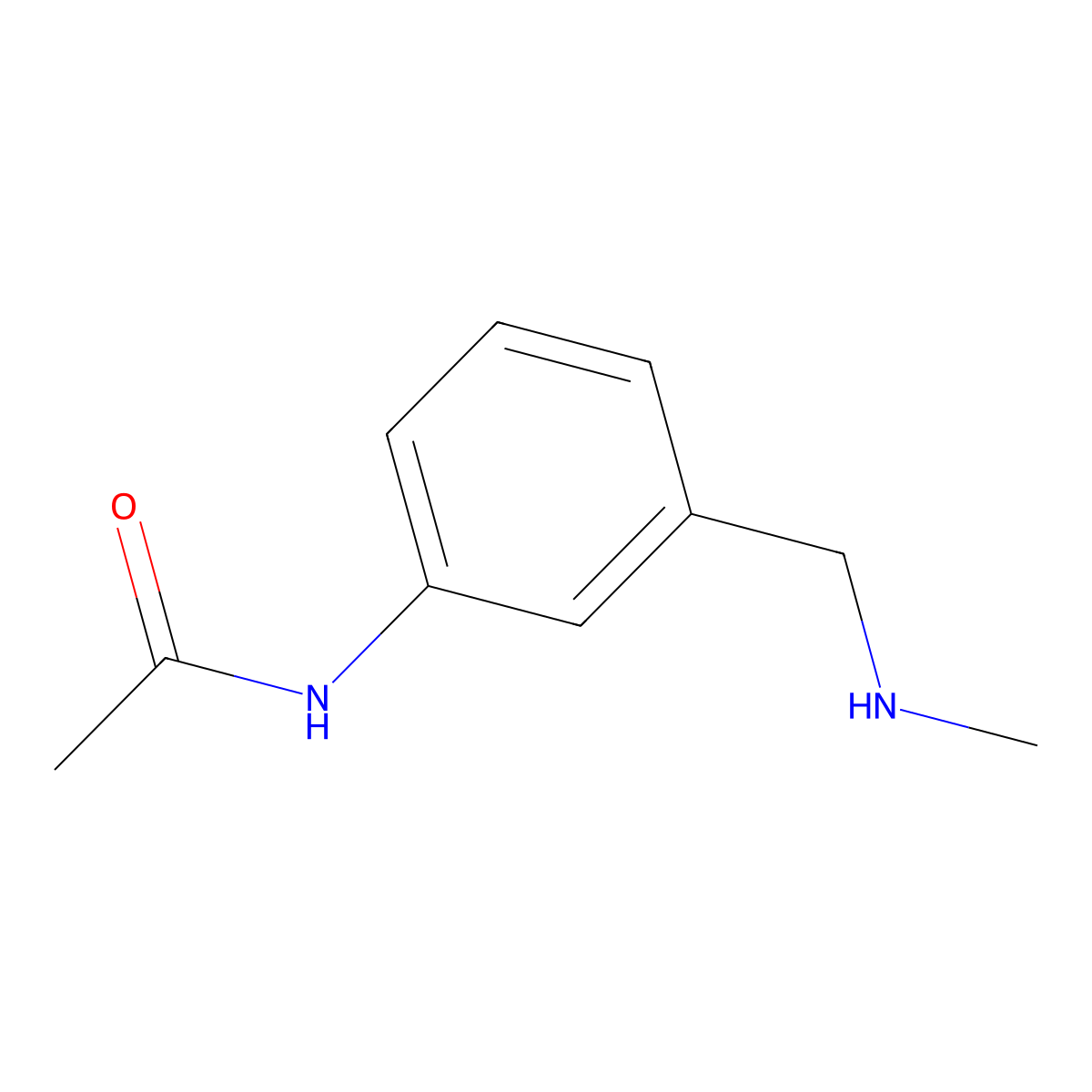 N-{3-[(methylamino)methyl]phenyl}acetamide molecular structure, CAS 1154248-95-9