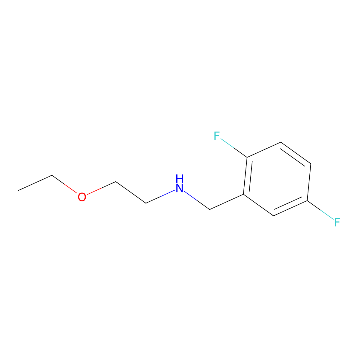 [(2,5-Difluorophenyl)methyl](2-ethoxyethyl)amine molecular structure, CAS 1154249-05-4