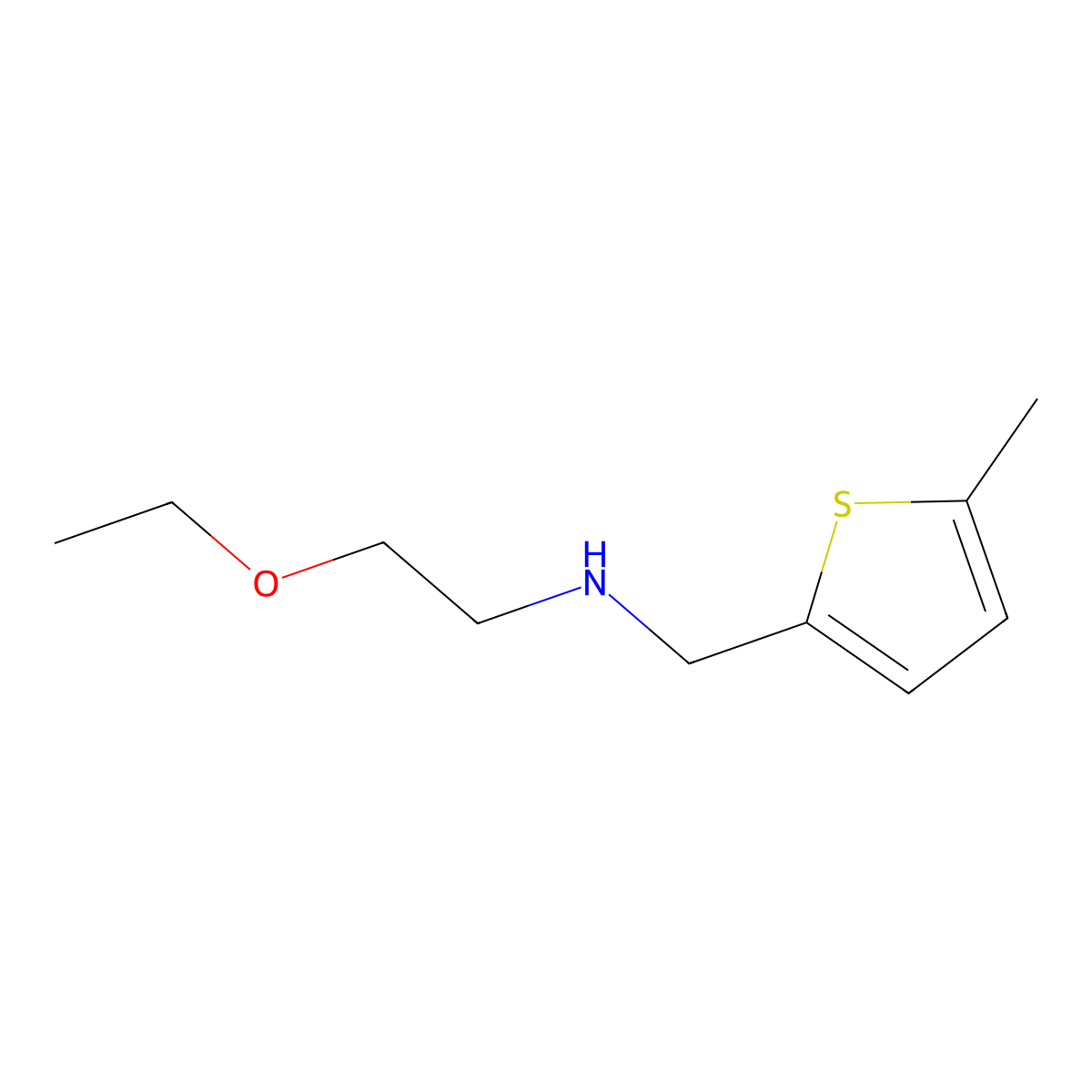 (2-Ethoxyethyl)[(5-methylthiophen-2-yl)methyl]amine molecular structure, CAS 1154250-73-3