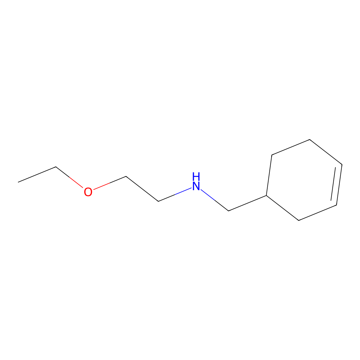 [(Cyclohex-3-en-1-yl)methyl](2-ethoxyethyl)amine molecular structure, CAS 1154250-80-2