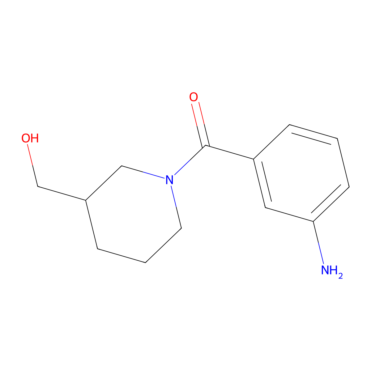 [1-(3-Aminobenzoyl)piperidin-3-yl]methanol molecular structure, CAS 1154252-59-1